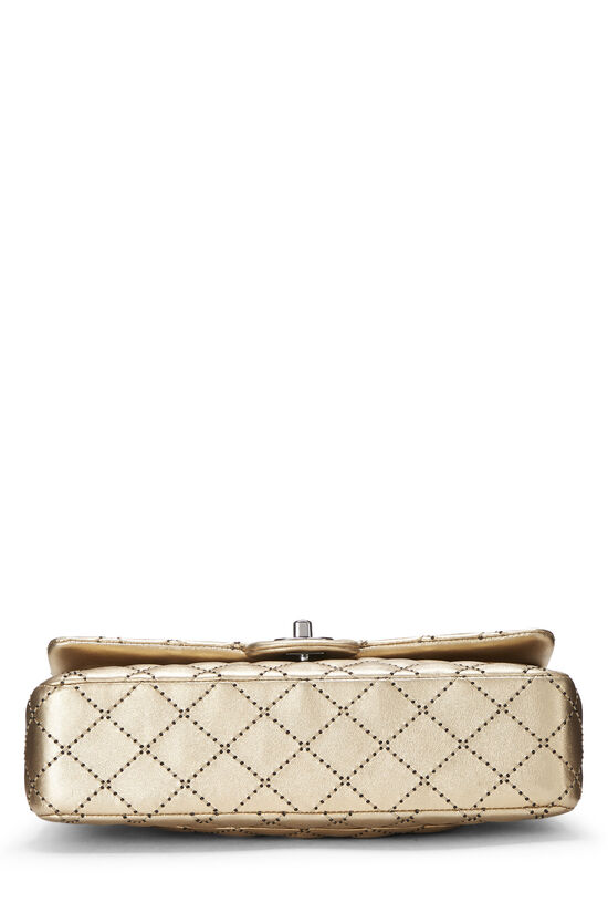Chanel 2014 Gold Python CC Clutch Bag