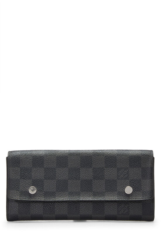 Louis Vuitton Zippy XL Damier Graphite Wallet Black