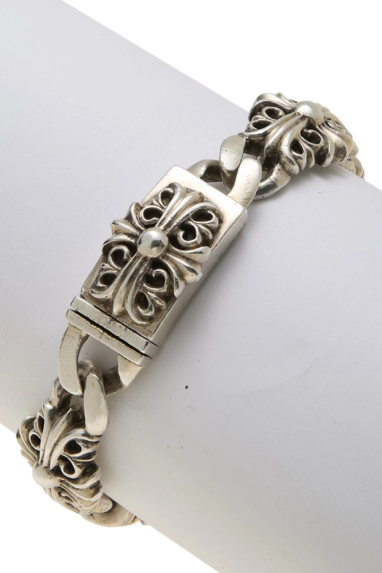 Sterling Silver Keeper Link Bracelet, , large image number 1
