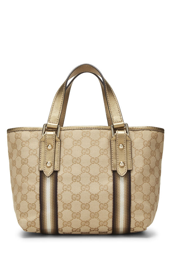 Gold GG Canvas Jolicoeur Tote Small, , large image number 3