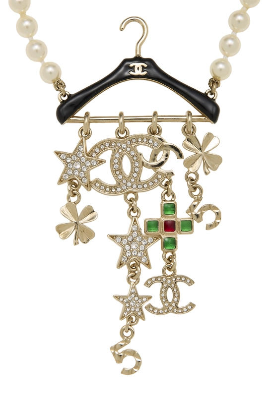 Multicolor Crystal Hanger Necklace, , large image number 1