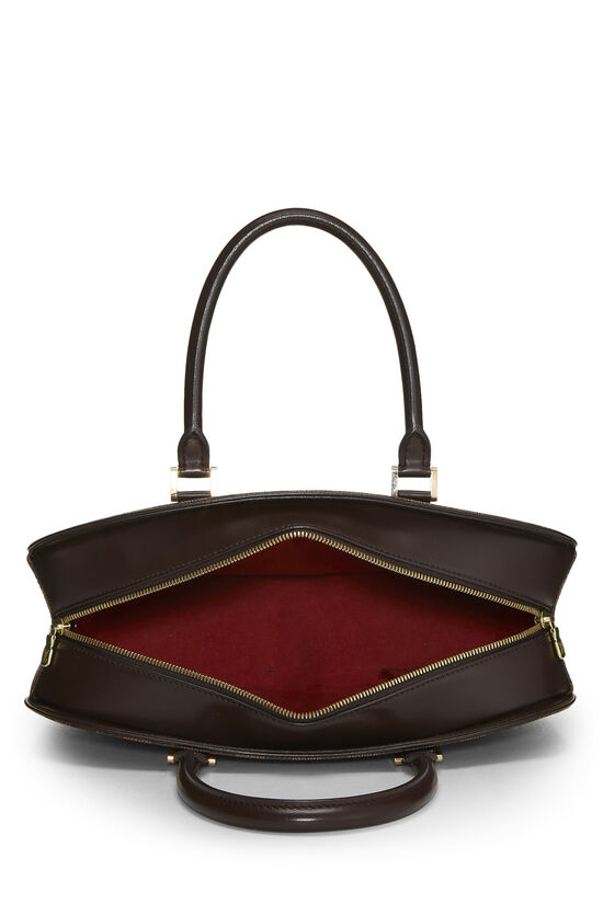 Authentic Louis Vuitton Damier Ebene Sarria Leather Handbag Purse