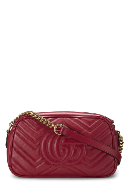 Red Leather GG Marmont Crossbody Small, , large image number 3
