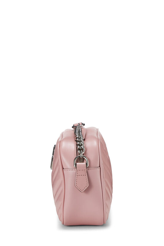 Pink Leather GG Marmont Crossbody Bag, , large image number 2
