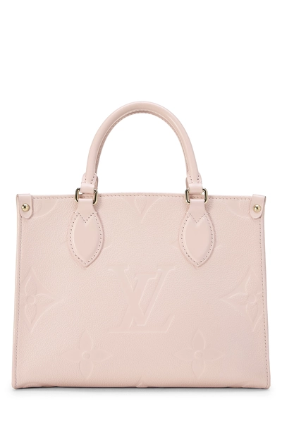 Pink Giant Monogram Empreinte On The Go PM