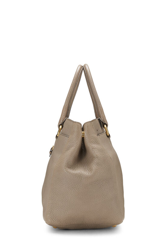 Prada Vitello Daino Shoulder Bag - Grey Shoulder Bags, Handbags