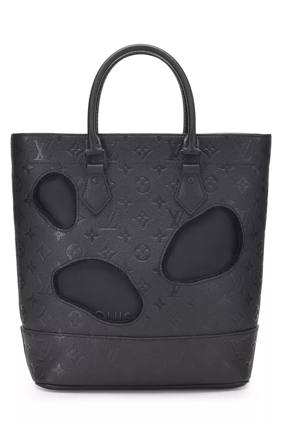 Comme des Gar&ccedil;ons x Louis Vuitton Black Monogram Empreinte Bag with Holes PM, , large image number 0