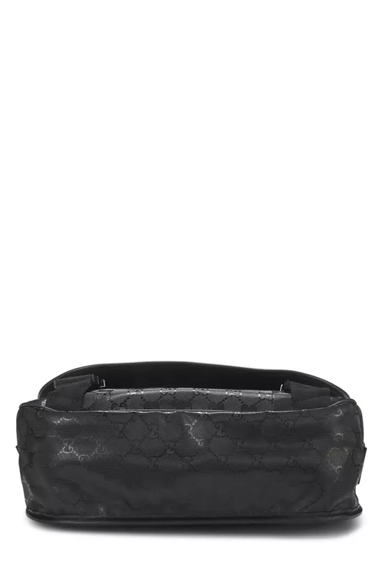 Black GG Imprime Buckle Flap Messenger, , large image number 4
