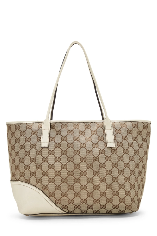 White Original GG Canvas Britt Tote, , large image number 3