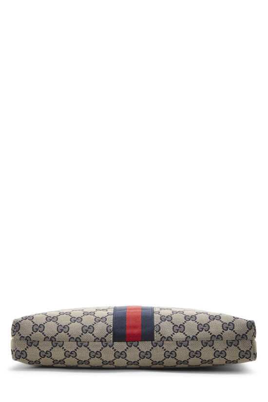 Navy GG Canvas Web Messenger, , large image number 4