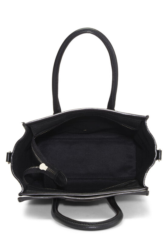 Black Drummed Calfskin Luggage Nano, , large image number 5