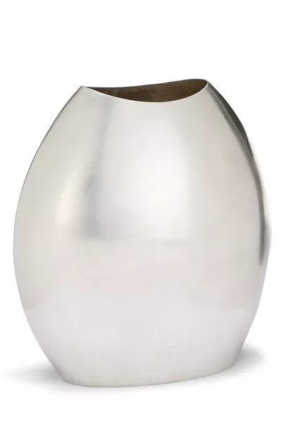 Silver Plated Bean Vase Tall, , large