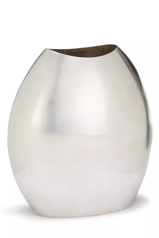 Silver Plated Bean Vase Tall, , large image number 1