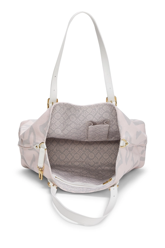 Pink Monogram Canvas Tahitienne Cabas GM, , large image number 5