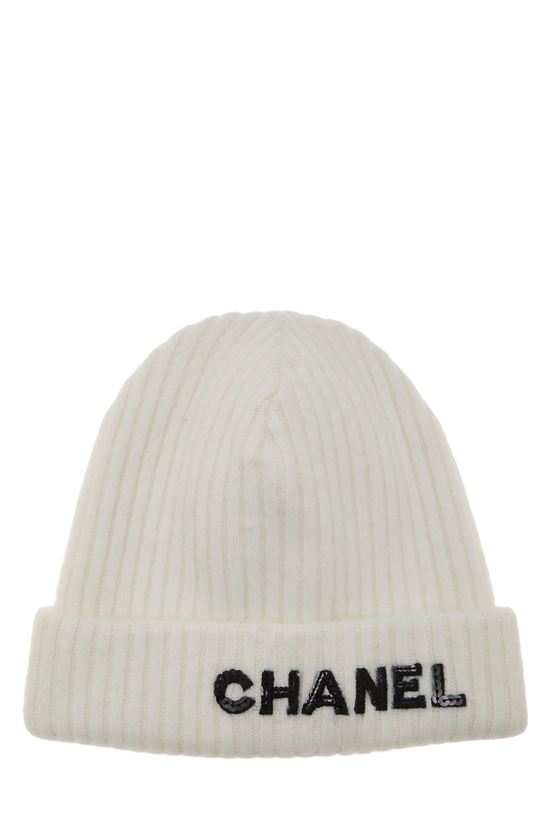 Cream Cashmere Beanie, , large image number 0