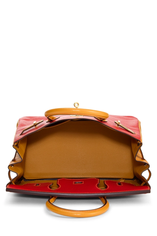 Rouge Tomate & Jaune d'Or Chevre Horseshoe Birkin 30, , large image number 5