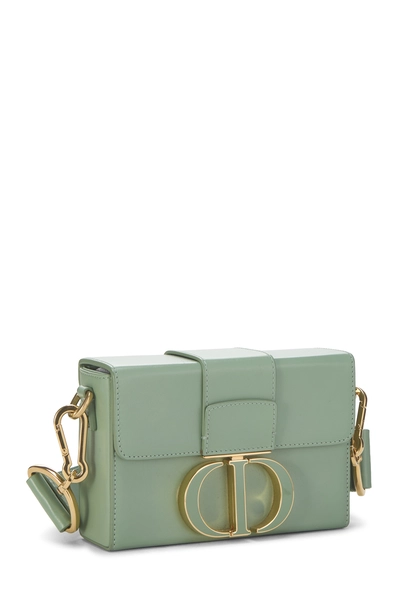 Green Calfskin 30 Montaigne Box Bag, , large