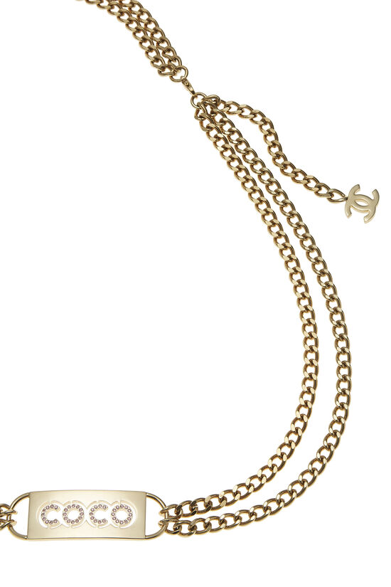 Gold 'Coco' Chain Belt, , large image number 2