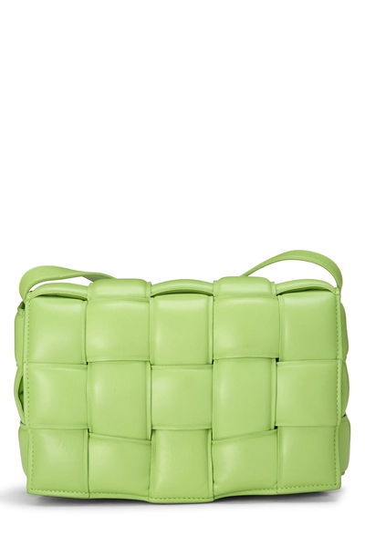 Green Maxi Intrecciato Padded Cassette