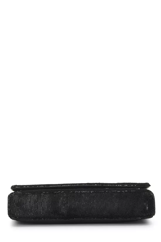 Paris-Cosmopolite Black & Gold Sequin Please Dare To Disturb Flap Bag, , large image number 4