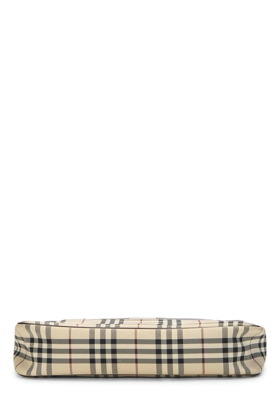 Brown House Check Nylon Crossbody Large, , large image number 4