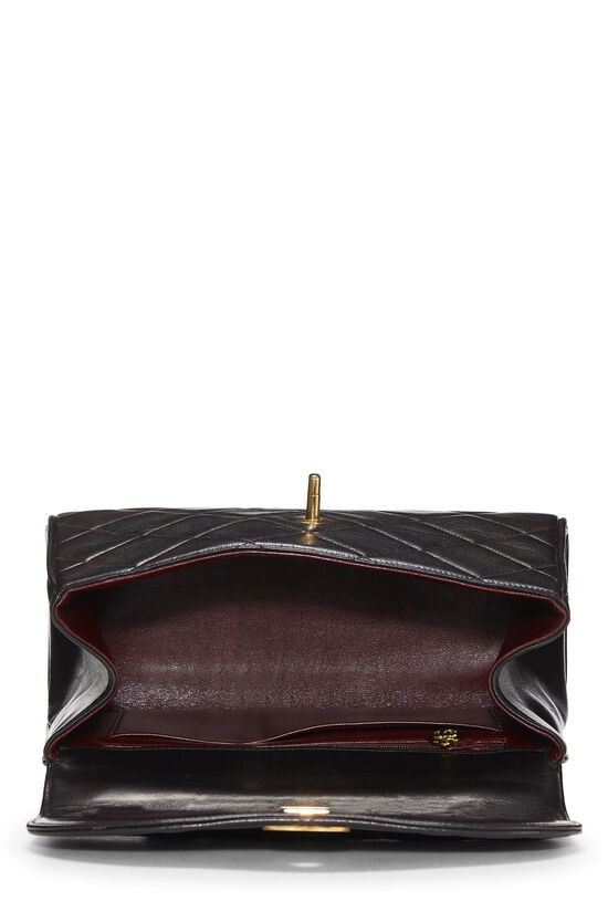 Black Quilted Lambskin Handbag Medium, , large image number 6