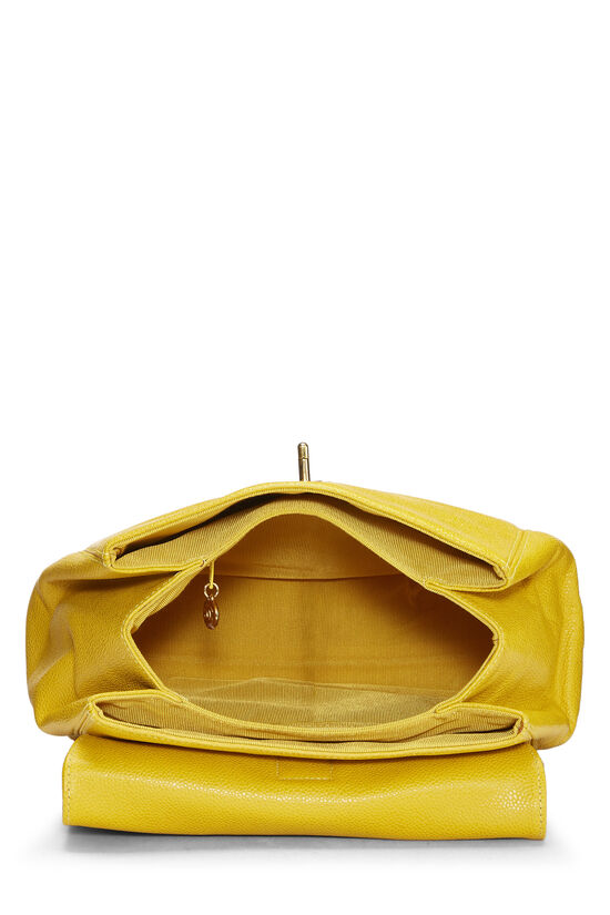 Chanel Yellow Caviar 'CC' Backpack Q6B04G0FYB003
