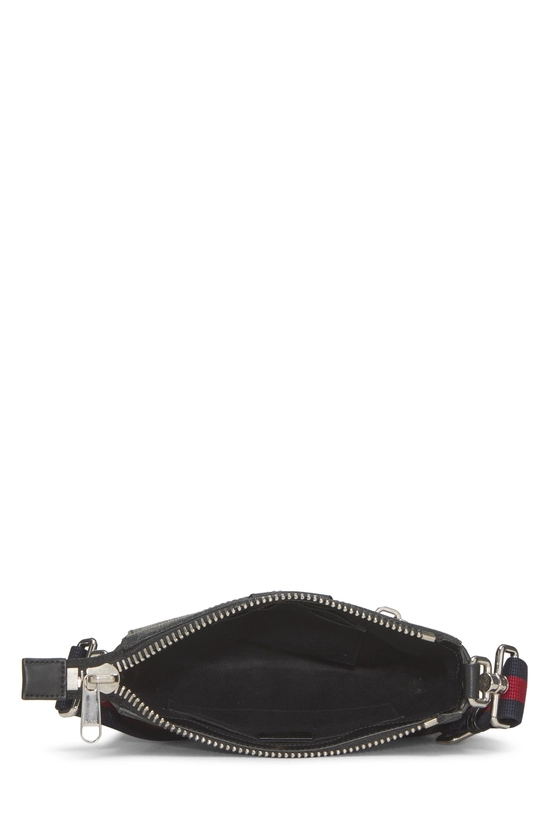 Black GG Supreme Canvas Web Zip Messenger Small, , large image number 5