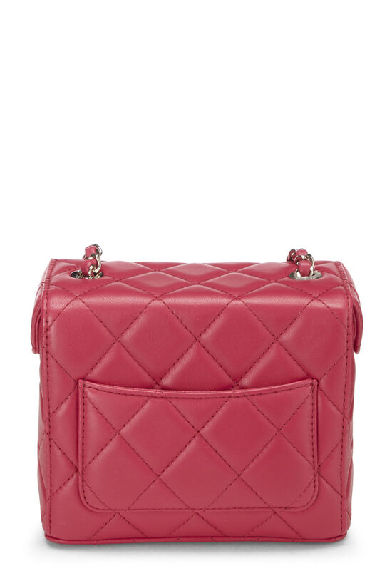Pink Quilted Lambskin Box Bag Small, , large image number 4