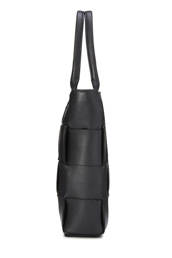 Black Maxi Intrecciato North South Cassette Tote Mini, , large image number 2