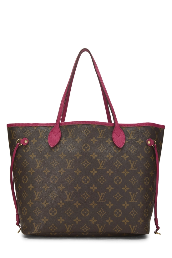 Pink Monogram Canvas Ikat Flower Neverfull MM, , large image number 3