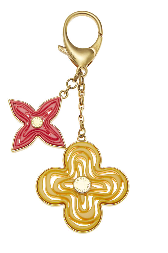 Yellow & Pink Porte Cles Bag Charm, , large image number 1