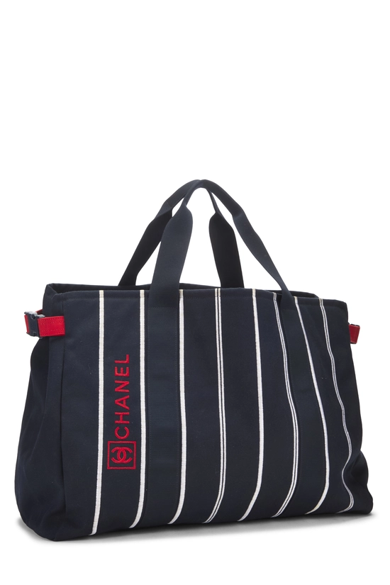 Navy Canvas Tote XL, , large image number 1