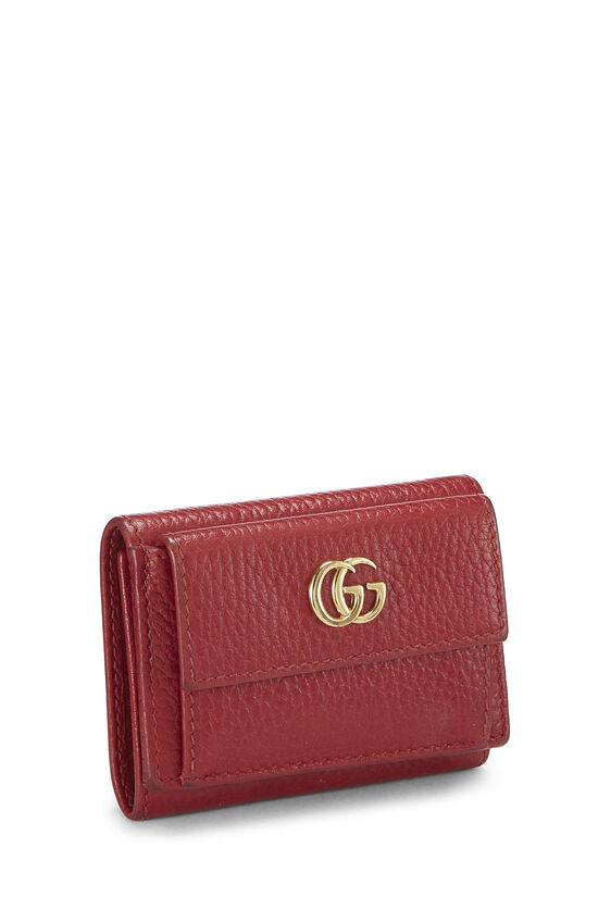Red Leather 'GG' Marmont Wallet Small, , large image number 1