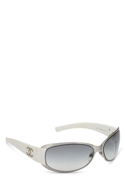 White Acetate 'CC' Sunglasses 4116, , large