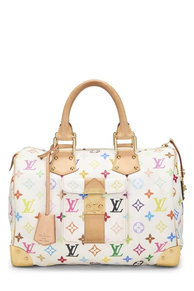 Takashi Murakami x Louis Vuitton White Monogram Multicolore Speedy 30