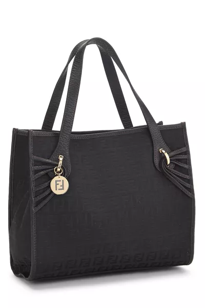 Black Zucchino Canvas Tote Small, , large