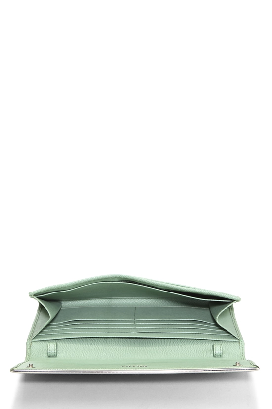 Green Saffiano Leather Wallet On Chain (WOC), , large image number 3