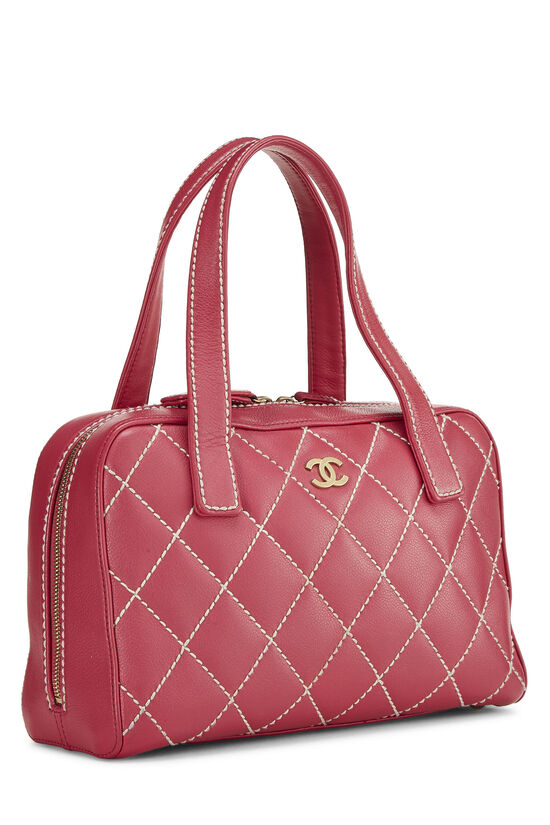 Pink Leather Wild Stitch Boston Bag Small, , large image number 1