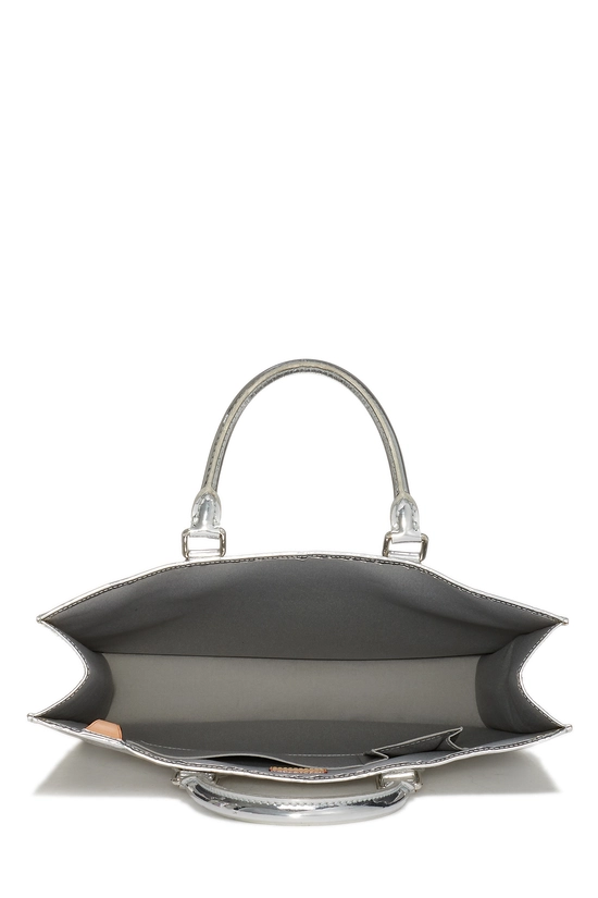 Silver Monogram Miroir Sac Plat, , large image number 5