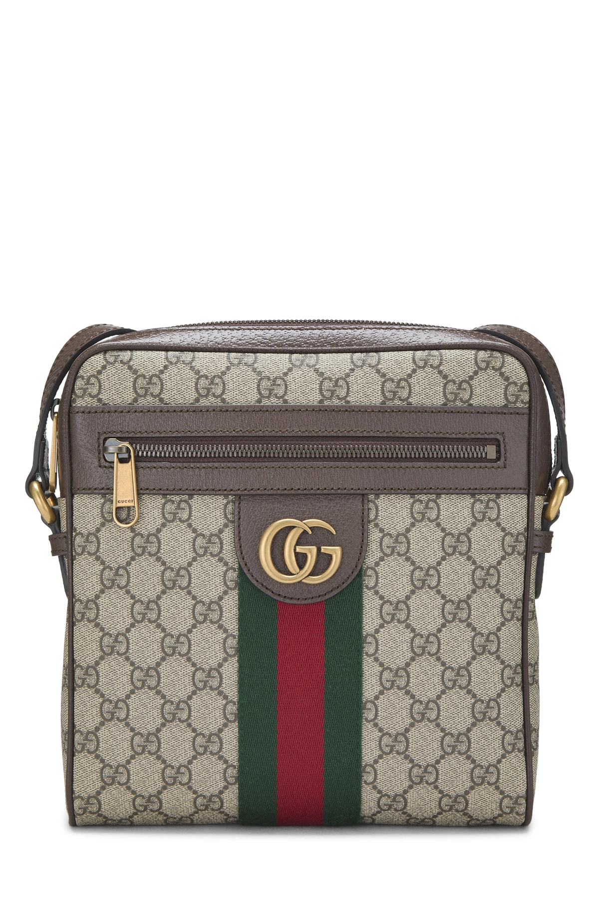 Brown GG Supreme Canvas Ophidia Messenger Small
