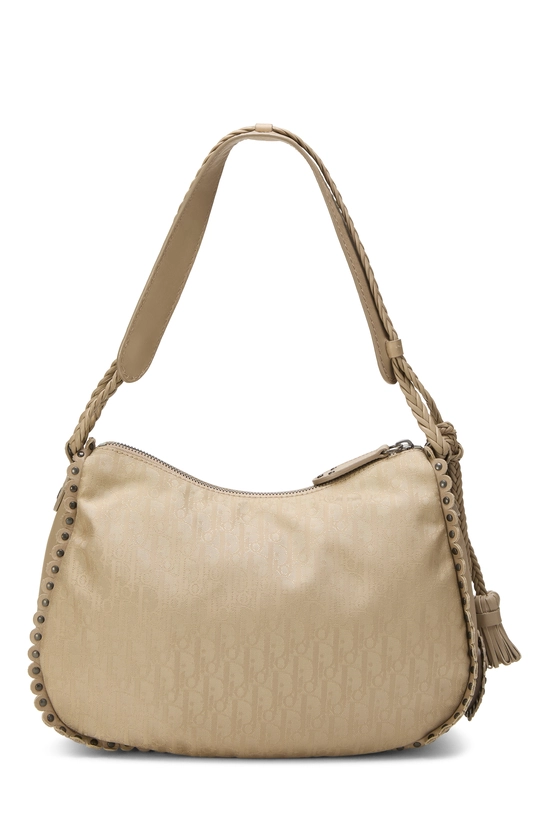 Beige Trotter Nylon Hobo, , large image number 3