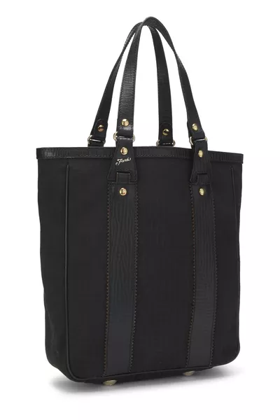 Black Zucchino Canvas Tote Medium, , large