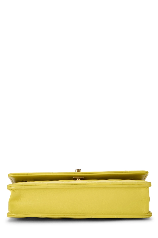 Yellow Quilted Lambskin Pearl Crush Wallet On Chain (WOC), , large image number 4