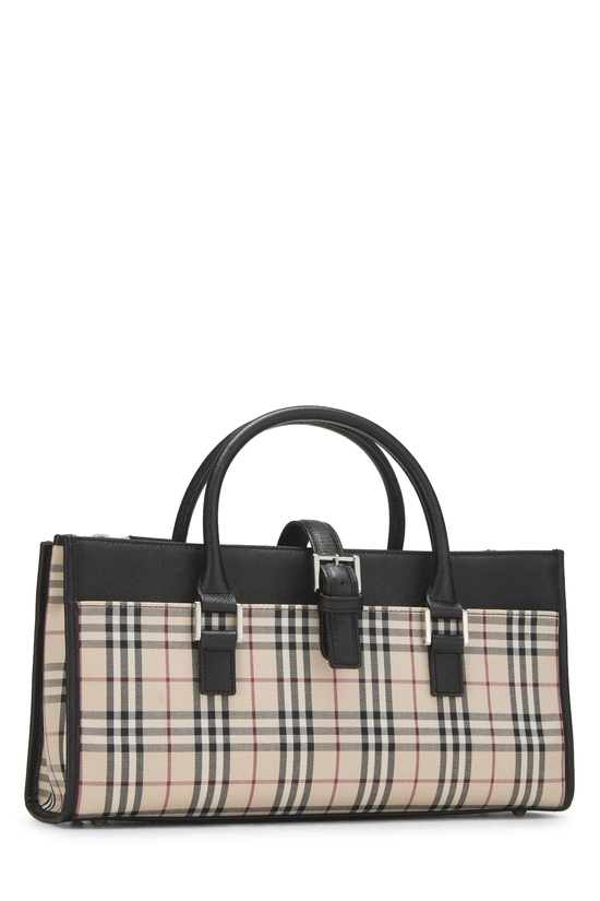 Black House Check Jacquard Handbag Long, , large image number 1