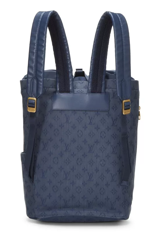 Blue Monogram Denim Chalk Backpack, , large image number 3