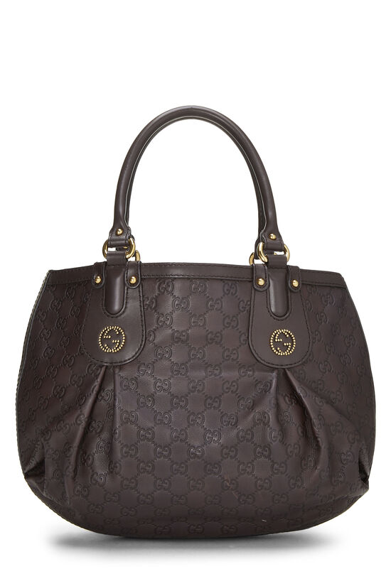 Brown Guccissima Beaded Studded Handbag, , large image number 3