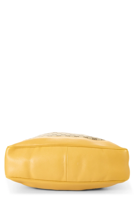 Yellow Original GG Canvas Diana Bamboo Hobo Large, , large image number 4