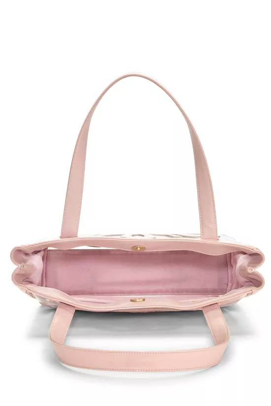 Hot Pink Patent Leather 3 'CC' Tote Bag Medium, , large image number 5