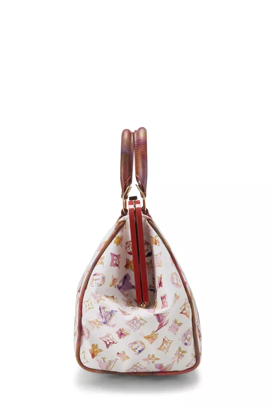 Richard Prince x Louis Vuitton White Monogram Watercolor Frame Speedy, , large image number 2